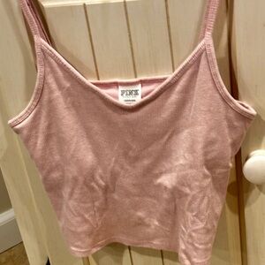 PINK Victoria's Secret Light Pink Ribbed Camisole